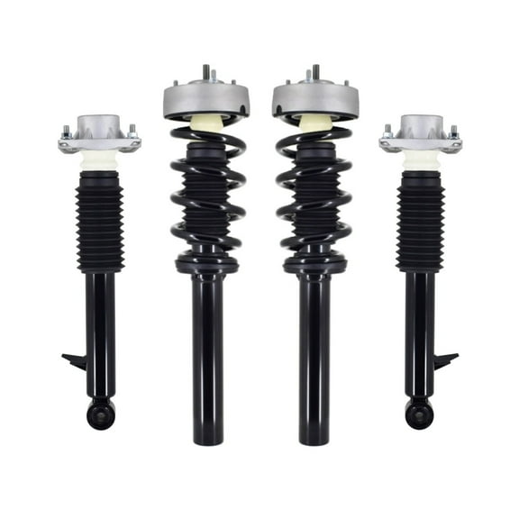 Set Front Quick Complete Strut-Coil Spring-Rear Complete Shock Kit For 2015-2019 BMW X6 RWD