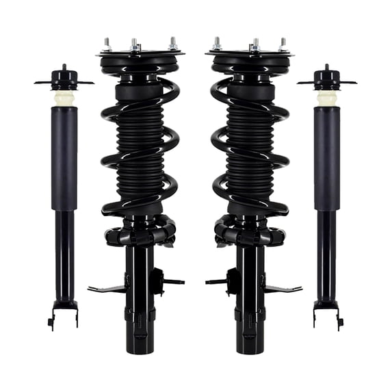 Set Front Quick Complete Strut-Coil Spring-Rear Complete Shock Kit To 2009-2013 Infiniti G37