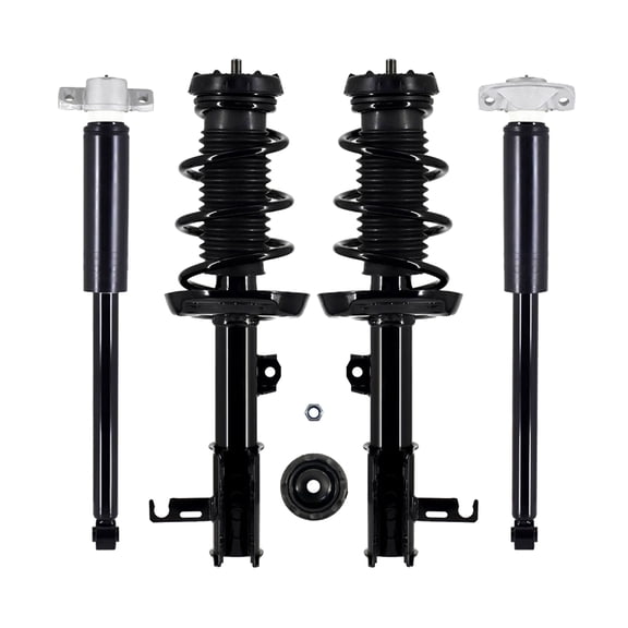 Set Front Quick Complete Strut-Coil Spring-Rear Shock Absorber Kit For 2011 2012 Chevrolet Cruze