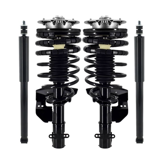 Set Front Quick Complete Strut-Coil Spring-Rear Shock For 1984-1991 Pontiac 6000
