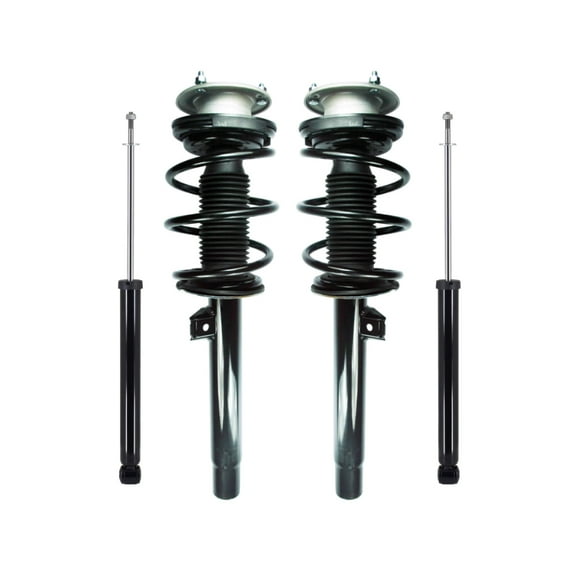 Set Front Quick Complete Strut-Coil Spring-Rear Shock For 2001-2005 BMW 330I E46