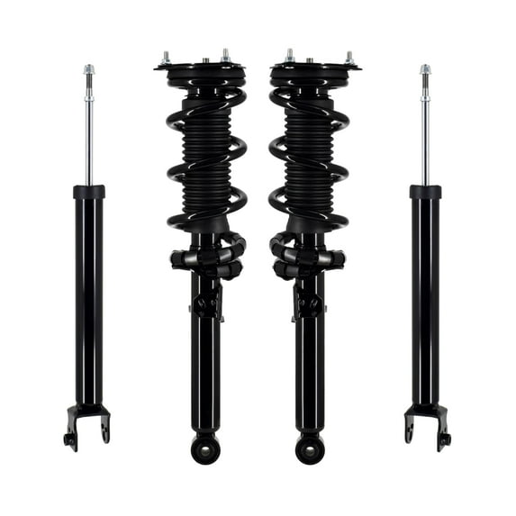Set Front Quick Complete Strut-Coil Spring-Rear Shock For 2009 2010 Infiniti G37 Sedan RWD