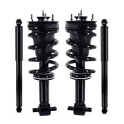 Set Front Quick Complete Strut-Coil Spring-Rear Shock For 2014-2018 Chevrolet Silverado 1500 Monotube Performance Upgrade