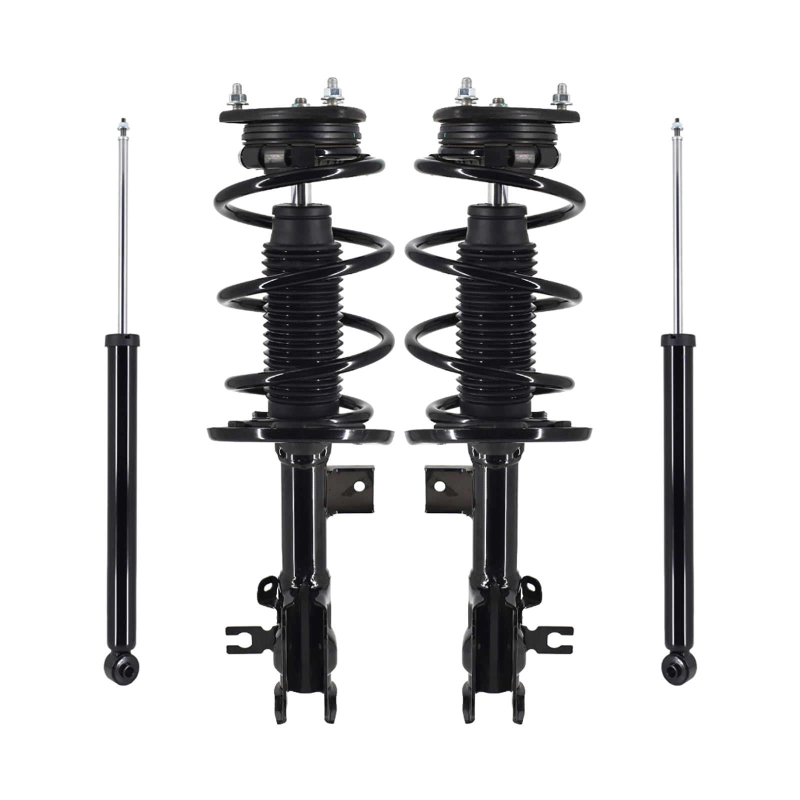 Set Front Quick Complete Strut-Coil Spring-Rear Shock For 2014-2018 Mazda 3 FWD