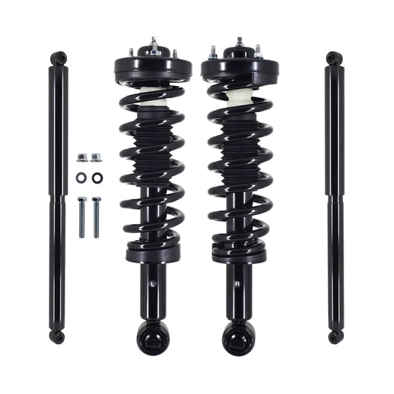 Set Front Quick Complete Strut-Rear Shock Absorber For 2015-2020 Ford F-150 RWD Crew Cab Pickup Extended Cab Pickup