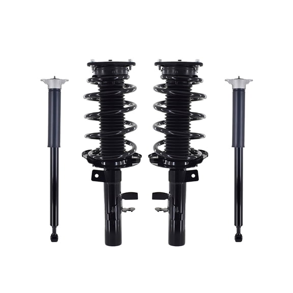 Set of 4 Front Quick Complete Strut-Coil Spring-Rear Complete Shock For 2013-2017 Ford C-Max Energi Sel, Energi Titanium, Energi SE