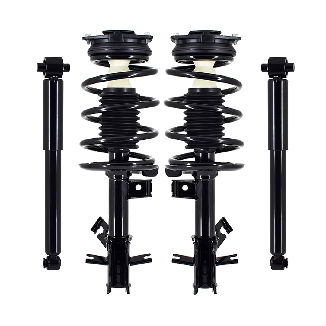 Set Front Quick Strut-coil Spring-rear Shock For 2007-2012 Nissan 