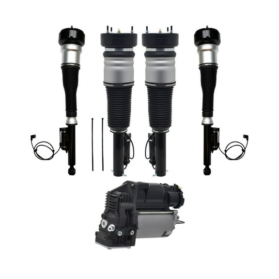 Full Set Front-Rear Air Airmatic Suspension Spring Strut-Air Suspension Compressor Pump For 2007-2013 Mercedes-Benz S550