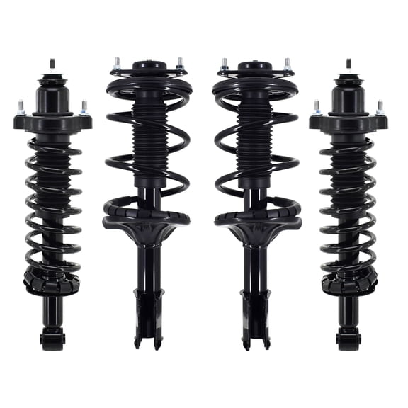 Set Front-Rear Quick Complete Strut-Coil Spring-Coil Spring For 2002-2007 Mitsubishi Lancer