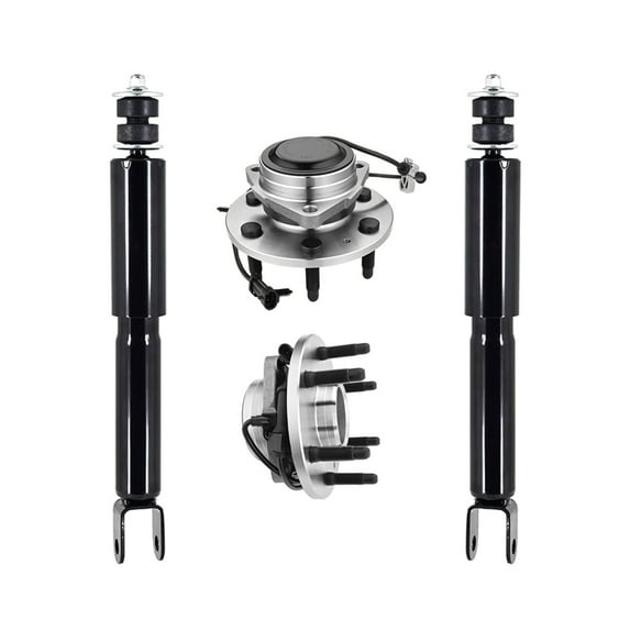 Set Front Shock Absorber-Wheel Hub Bearing Assembly For 2000-2006 Chevy Tahoe w/ Premium Smooth Ride Susp.