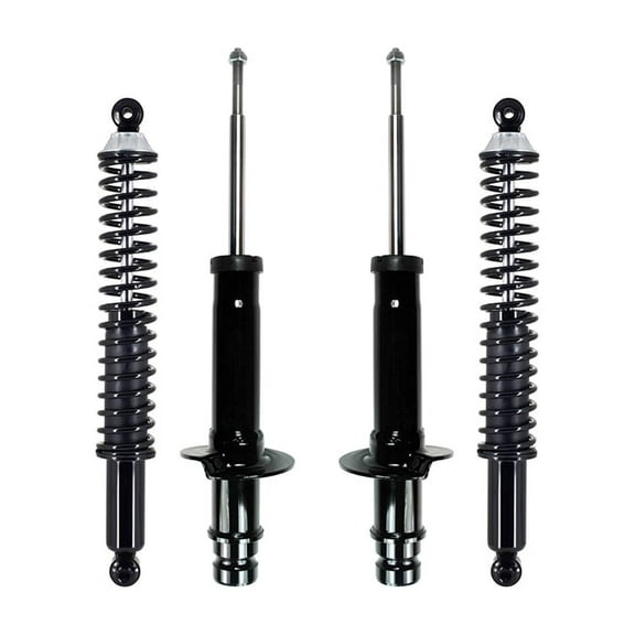 Set of 4 Front Suspension Strut Assembly-Rear Complete Shock Absorber Kit For 2002-2006 Chevrolet Trailblazer Ext Load adjusting
