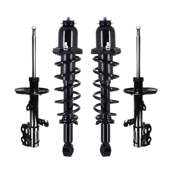 Set Front Strut-Rear Quick Complete Strut-Coil Spring For 2004-2009 Toyota Prius Hybrid