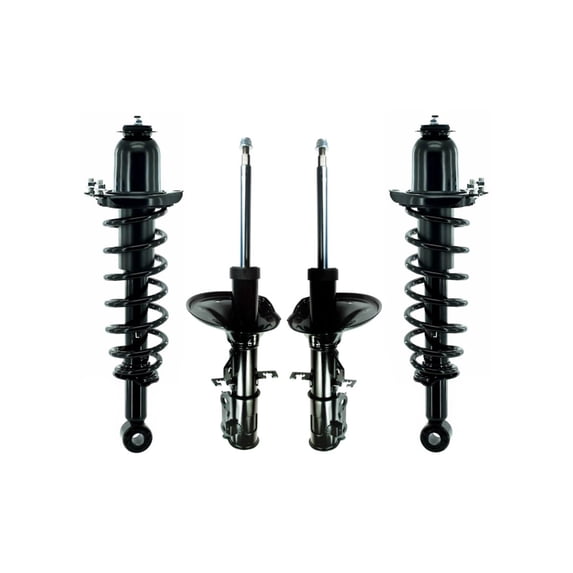 Set Front Strut-Rear Quick Complete Strut-Coil Spring For 2005-2007 Kia Spectra5