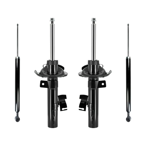 Set Front Suspension Strut Assembly-Rear Shock Absorber For 2010-2013 Mazda 3 L4 Monotube Performance Upgrade
