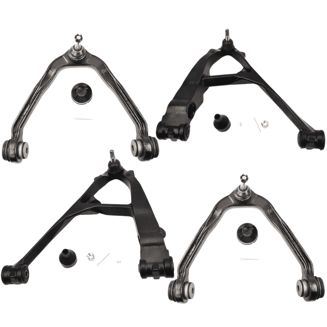 Set Front UpperLower Control Arm Ball Joint For 20022006 Cadillac