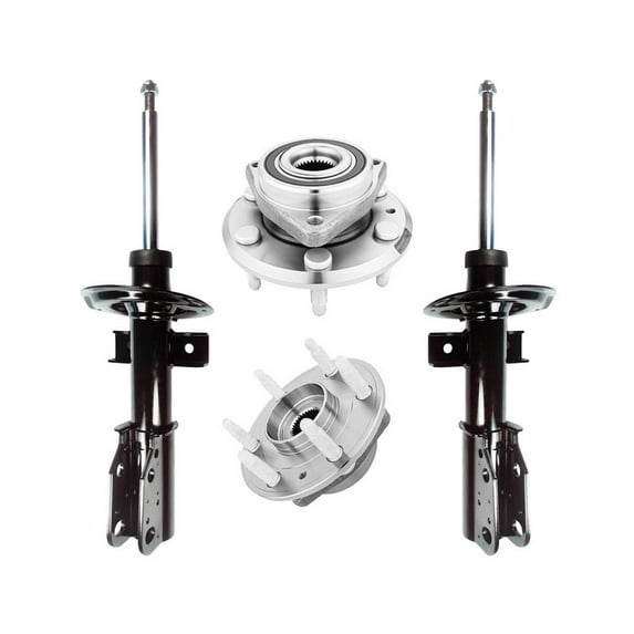 Set Front Wheel Hub Bearing-Suspension Strut For 2013-2017 Buick Enclave FWD AWD