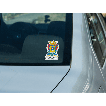 Set Guanajuato Mexico Coat of Arms State Emblem Escudo de Armas Decals Stickers Full Color/Weather Proof