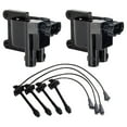 thumbnail image 1 of Set of 2 ISA Ignition Coil and Wire Set Compatible with Toyota 1997 1998 1999 2000 2001 Camry Solara 2.2L RAV4 2.0L Replacement for UF180 90919-22386, 1 of 6