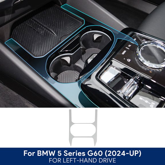 Set Interior PPF Center Console Clear Protective Film For BMW 5 Series i5 G60 2024 2025 TPU Screen Car Anti Scratch Refit.