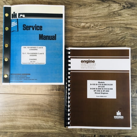 Set International Dresser Td8 Series E Td-8E Crawler Dozer Service Repair Manual