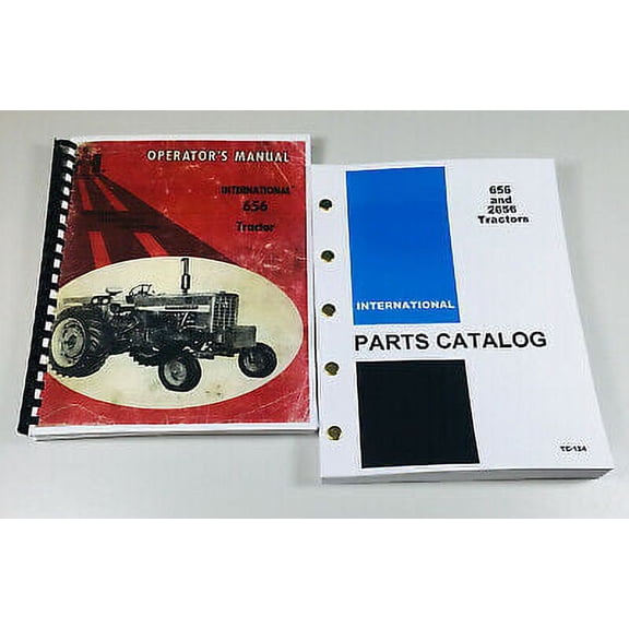Set International Farmall 656 Tractor Owner Operator Parts Manuals Catalog Book