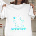 thumbnail image 1 of Set It Off Duality Undertale Sans Parody Unisex T-Shirt, up to size 3XL., 1 of 2