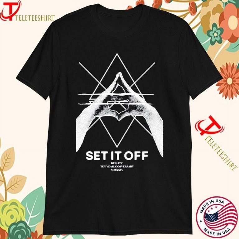 Set It Off Hands Duality 10 Year Anniversary 2024 T-shirts