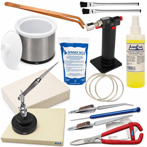 Set Jewelry Soldering Kit Torch Pickle Pot Tools Solder Supplies Repair Jewelry