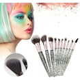 Set Makeup Shadow Brush Eye Portable Set Foundation Brush Brush 10Pc