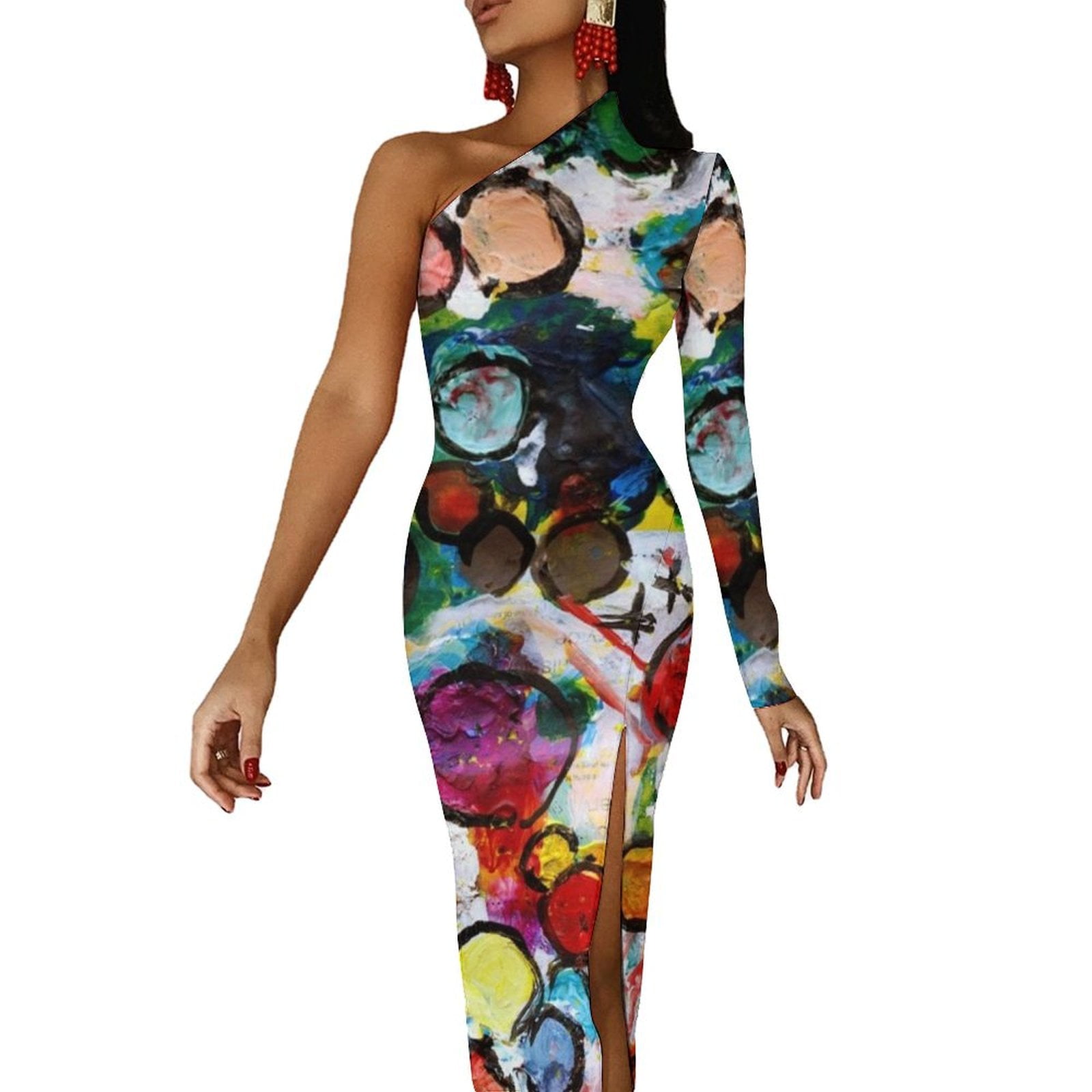 Set Me Free Half Dleeve Split Dress Elegant gowns evening dresses