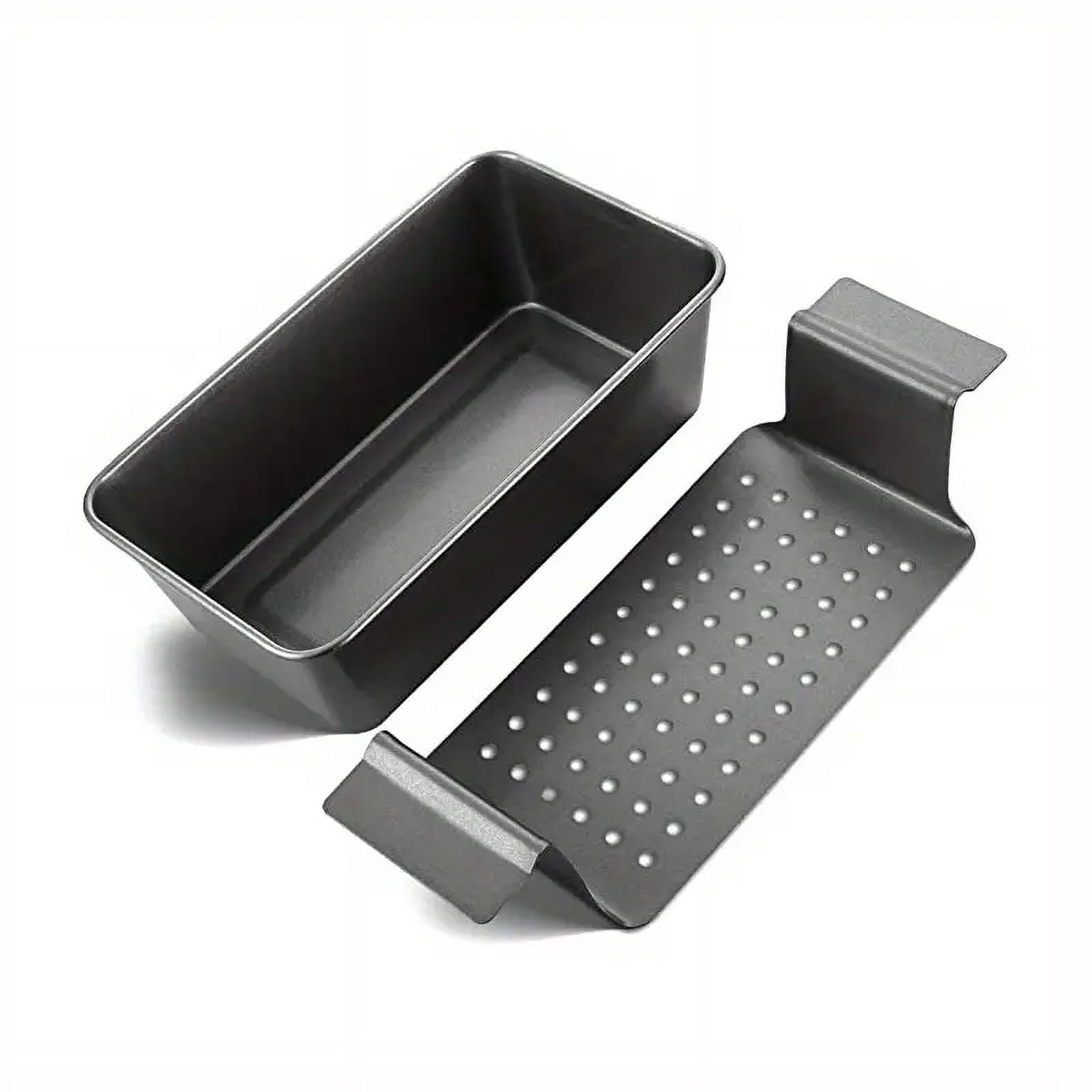 Set, Meat Loaf Pan Bread Pan With Insert (9.84''x5.7''), 2pcs Large ...