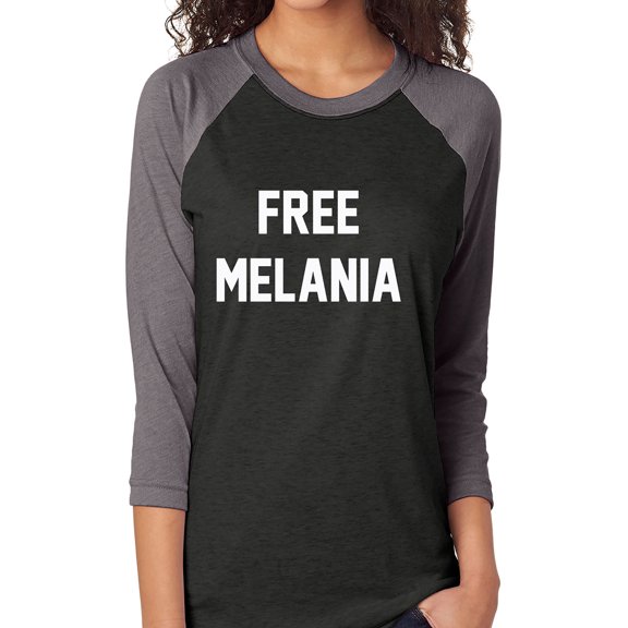 Set Melania Free Unisex 3/4 Sleeve Baseball Raglan Tee