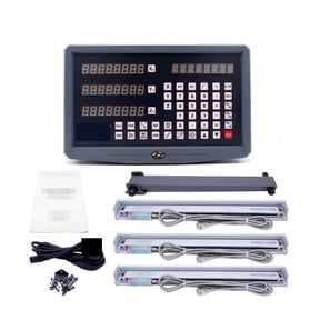 Set Milling/ Lathe/ Drill Machine Dro Digital Readout With 3 Pcs Linear Scales ,Easy to Operate