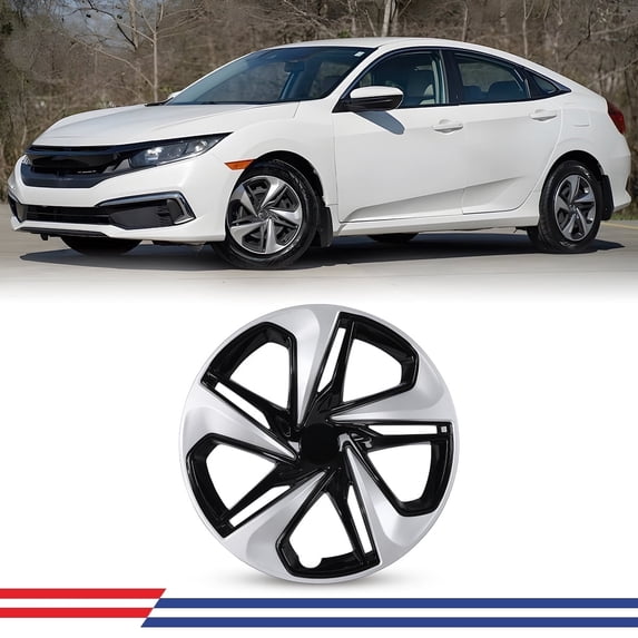 (Set of 1) 16 inch Hubcaps Wheel Rims Cover for 2019-2021 Honda Civic Sedan