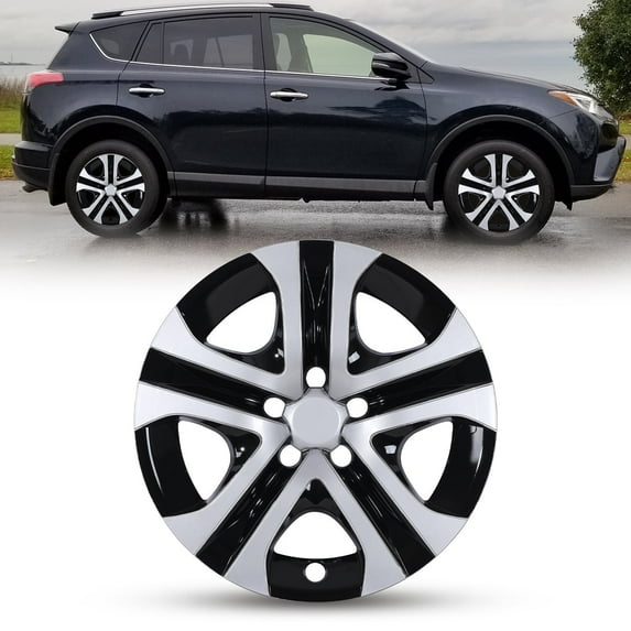 (Set of 1) 17 inch Hubcaps Wheel Rims Cover for 2013-2018 Toyota Rav4,Not Fit for Winter Wheel Rims