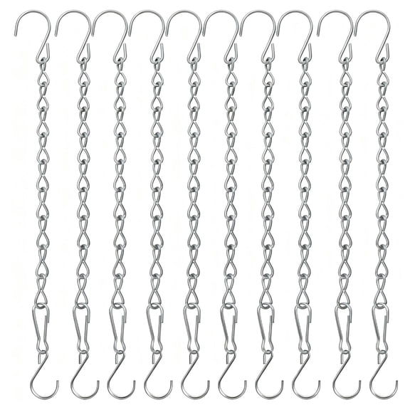 Set Of 10 Adjustable Length Metal Hanging Chain For Home Garden Decoration Rusts Resistant Ceiling Decoration Hanger