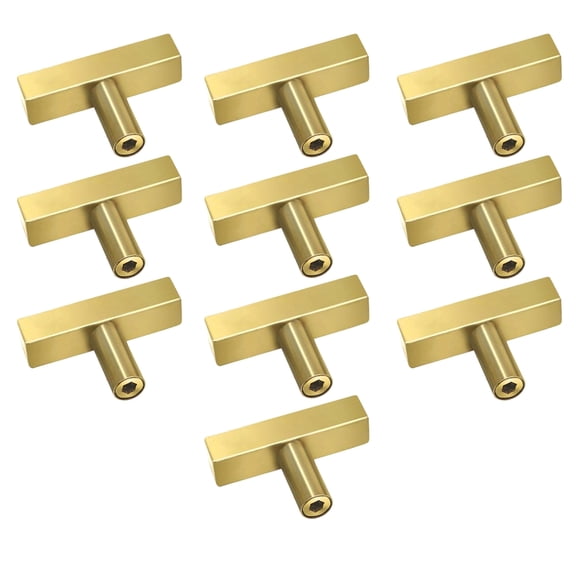 Set Of 10 Brushed Brass Drawer Pulls Modern Gold Cabinet Handle Modern Cabinet Pull set for Home Renovations Projects