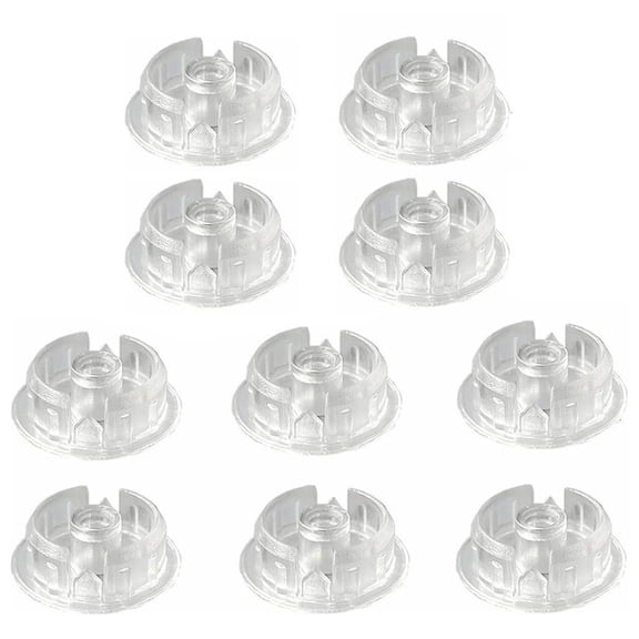 Set Of 10 Crystal Blind Poles End Stoppers General Clear Window Blind Finials Suitable for Household Use