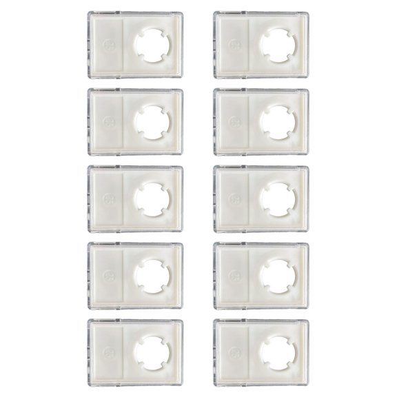 Set Of 10 Stackable Coin Collection Boxes Transparency Plastic Case For Display And Storage Coin Slab