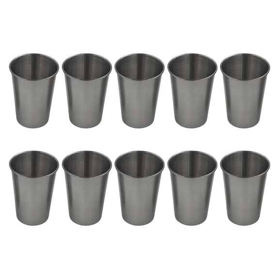 Set Of 10 Thermal Cups Functional Beer Cups Stainless Steel Tumblers For Beer Lover And Quality Lifestyle Enthusiasts