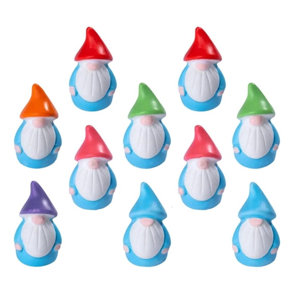 Set Of 10 Vibrantly Dwarf Miniatures Resin Gnomes Craft Figures For Indoor And Outdoor Decoration Creative Decors