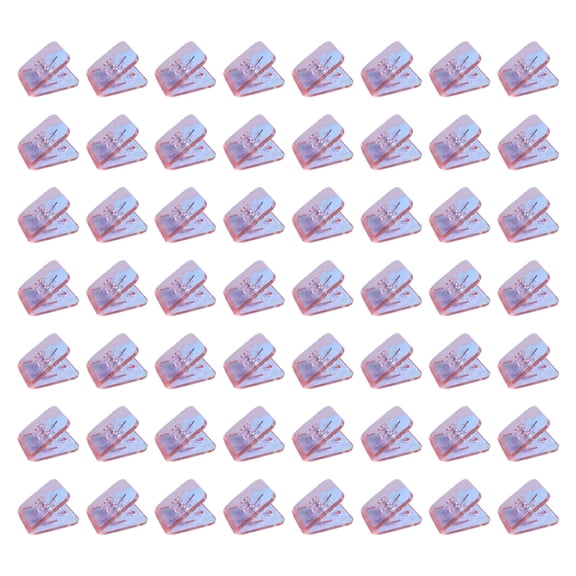 Set Of 100 Square Paper Clamp Clear Paper Clip File Paper Clip for Craft Drawing Board Food Bag Photo File Organization