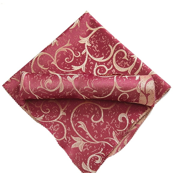 Set Of 12 Cloth Napkins, 48*48Cm Polyester Dinner Napkins, Fall Cloth Napkins For Weddings, Cocktail Napkins For Thanksgiving, Christmas - Red