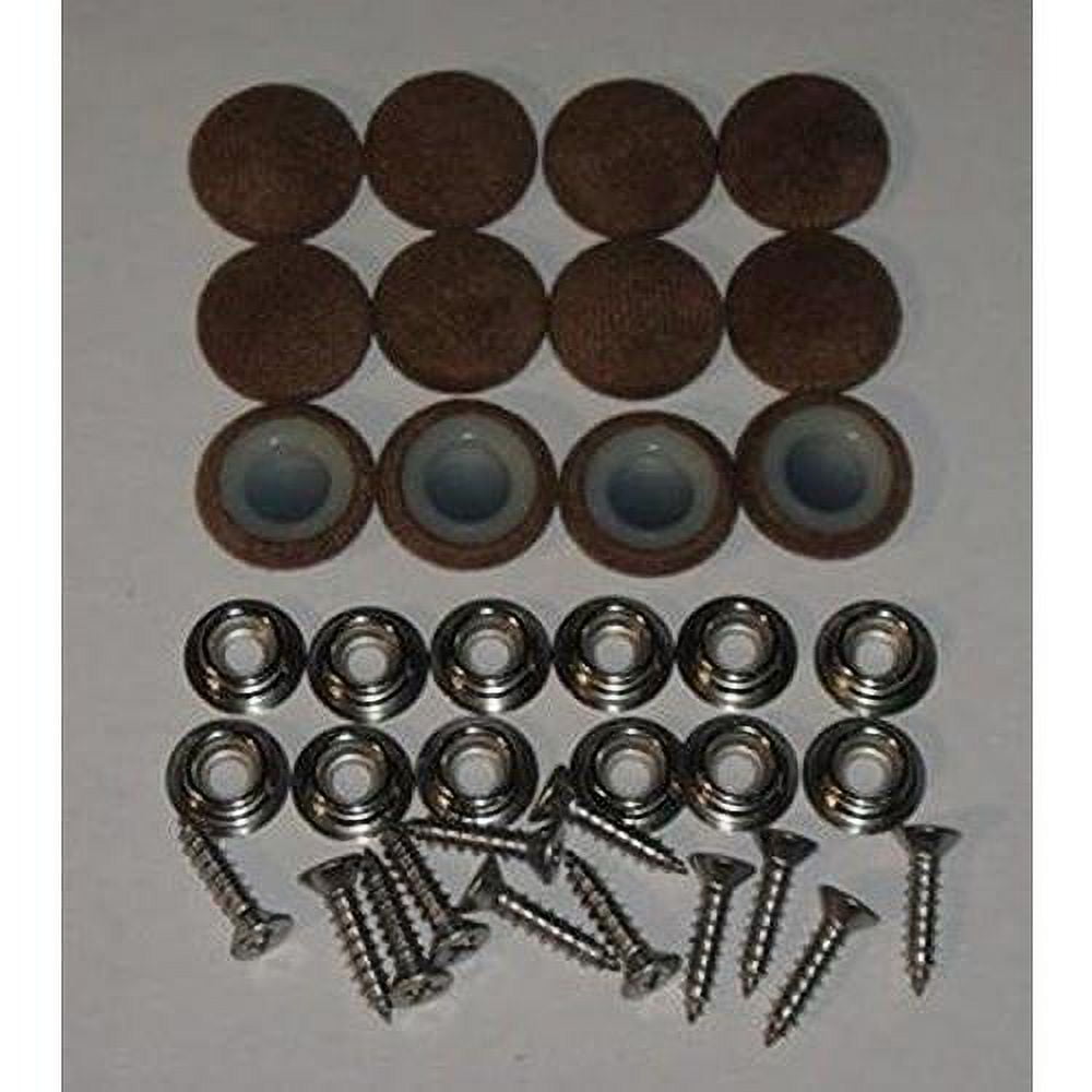 Set Of 12 Dura Snap Upholstery Buttons 30 Brown Fabric