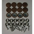 thumbnail image 1 of Set Of 12 Dura Snap Upholstery Buttons #30 Brown Fabric, 1 of 2
