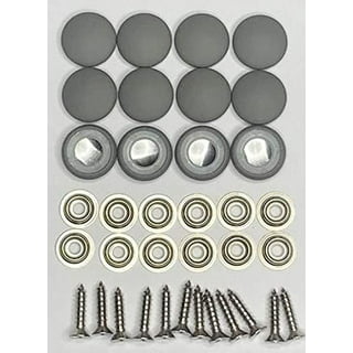 25 Dura Snap Upholstery Buttons High Gloss Black Vinyl Choice Of Size And  Screws