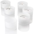 Set Of 12 Frosted Glass Tealight Candle Holders