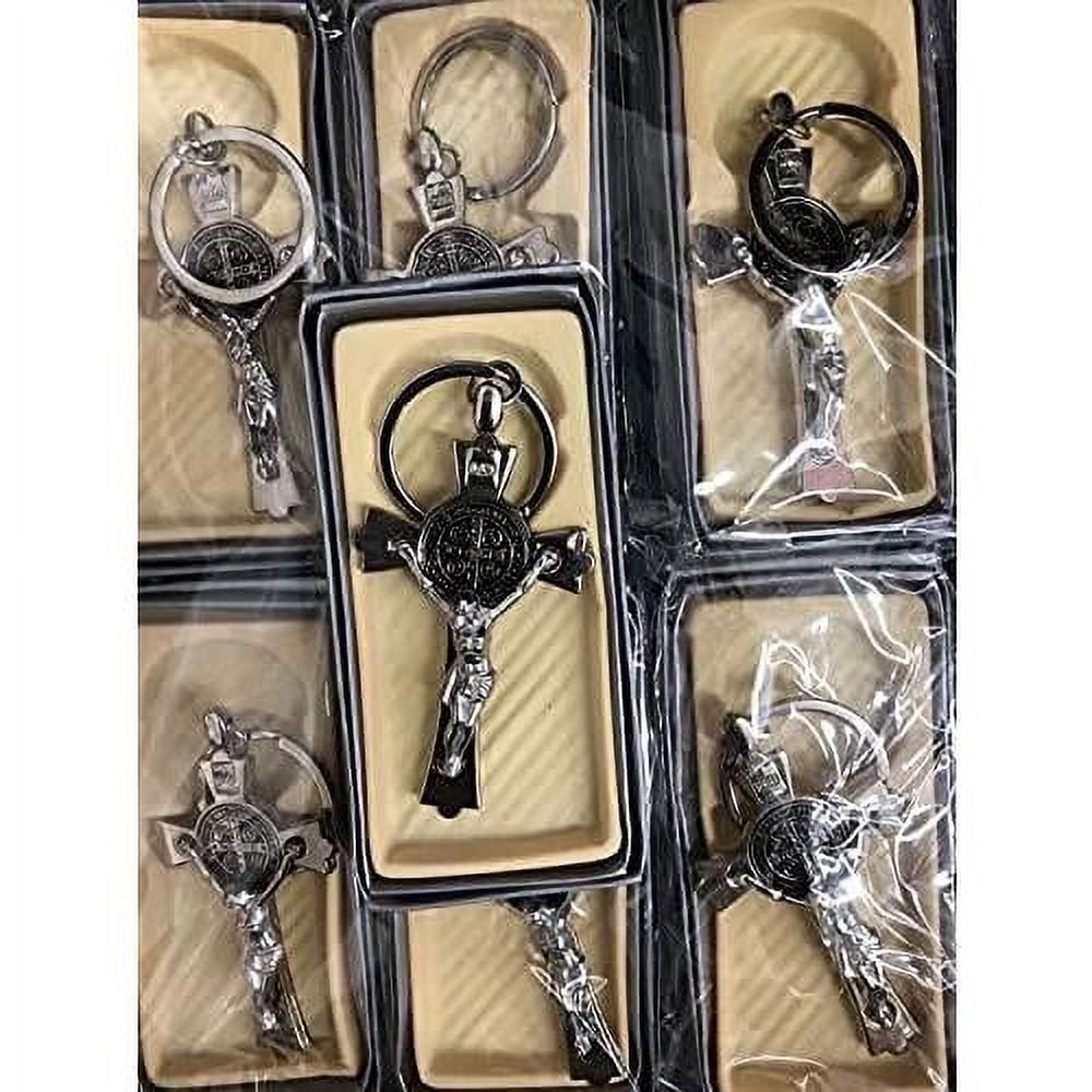 Set Of 12 Large Italian St Benedict Cross/Rosary/Baptism Favor