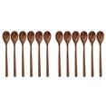 thumbnail image 1 of Set Of 12 Long Wooden Spoon Natural Wooden Soup Spoon for Dinner Lunch Home Decor, 1 of 8