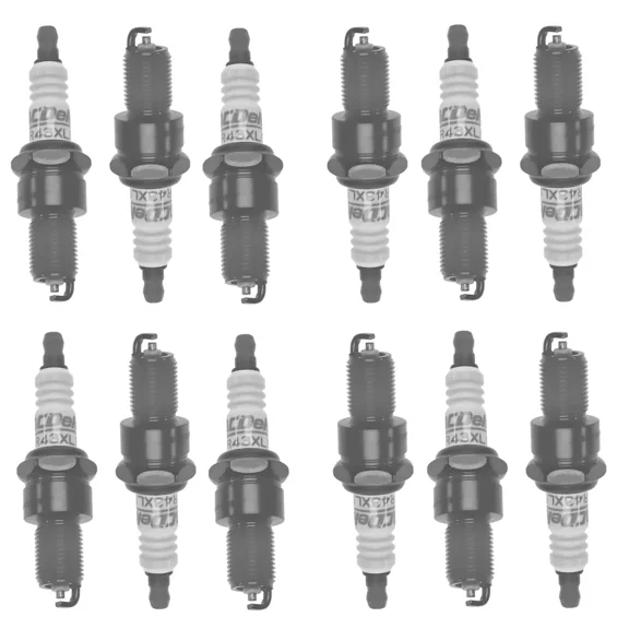 Set Of 12 Spark Plugs AcDelco For Pathfinder DeVille Jaguar XKE XJ12 V12 5.3L